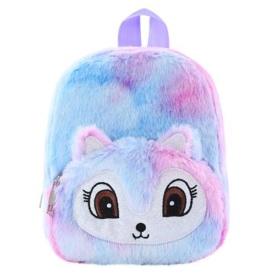 China Other Cute Unicorn Dye Link Backpack Plush Children Cartoon Gift Bags Kindergarten Backpack School Bags Wholesale Kids Casual Girls for sale