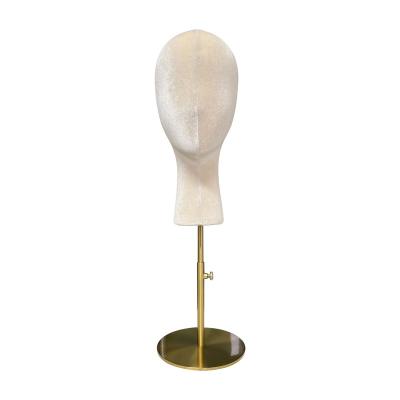 China Other JELIMATE Mannequin Shop Window Display Show Model Props Woman Head Beige Head Model With Base 33cm for sale