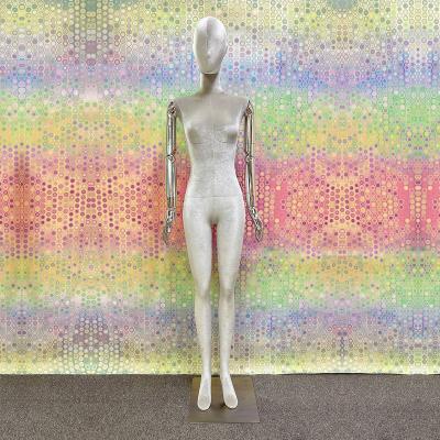 China Other JELIMATE Female Velvet Display Mannequin Torso For Sale Luxury Clothing Display Full Body Dress Form Fiberglass for sale