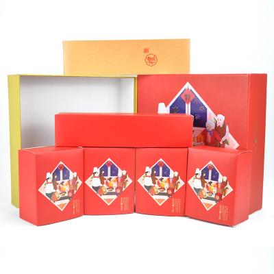 China Recycled materials the first choice for gift giving is the customized gift box with built-in small carton for sale