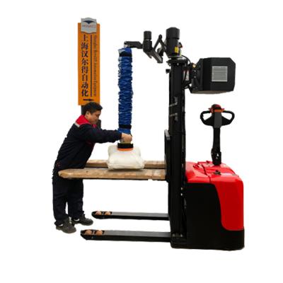 China Easy Use Electric Stacker Bag Forklift Pallet Lifter Material Handling Boom Electronic Tube Truck for sale