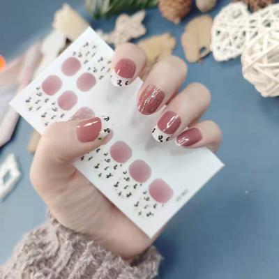 China Waterproof Nail Art Decoration Nails Mixed Design Style Sticker Wholesale Plastic New for sale