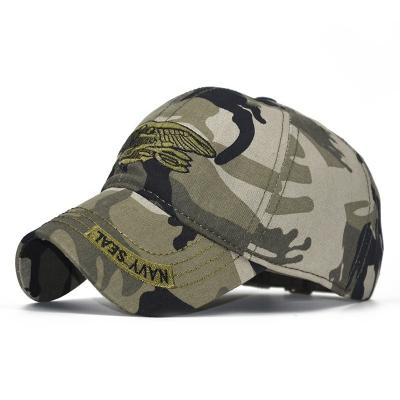 China COMMON custom High quality curved eaves 6 panel baseball cap  embroidered baseball cap camo baseball cap for sale