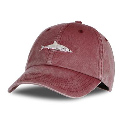 China COMMON High quality baseball cap Fashion Hot Selling Shark Custom Embroidery Cap Baseball Hat for sale