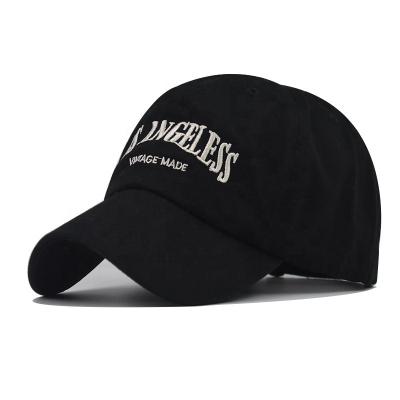 China COMMON wholesale Los Angeless Logo Embroidered Sports Baseball Cap Washed Vintage Hip Hop Caps for sale