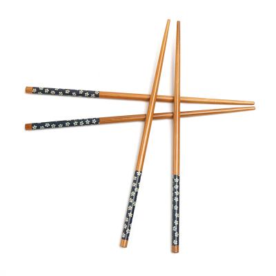 China Sustainable Manufacturers Can Customize Logo Printing Can Be Reused Natural Chopsticks for sale