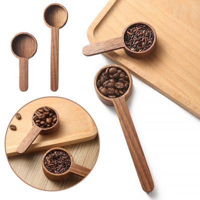 China Disposable Home Wooden Measuring Cup Set Kitchen Measuring Cups Tea Coffee Scoop Sugar Spice Measure Spoon for sale