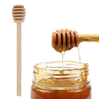 China Disposable Eco-friendly Mini Wooden Honey Spoon Wooden Honey Spoon Stir Bar For Honey Jar Supplies Long Handle Stick Mixing Accessories for sale