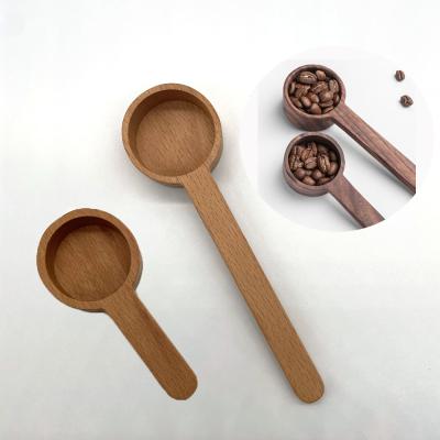 China Coffee Scoop Black Walnut Kitchen Disposable Wooden Milk Powder Spoon for Spice Liquid Powder Coffee and Tea Sets Spoon for sale