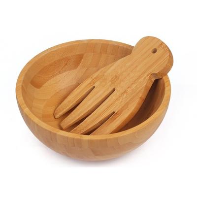 China Introduction Sustainable Goods Multi Style Round Shape Salad Bowl Custom Wholesale Bamboo Beautiful for sale