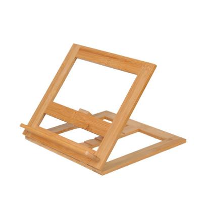 China High Quality Hot Selling Easy To Use Adjustable Portable Place Books Tablet Bamboo Stand for sale