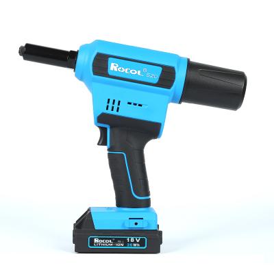 China Factory Price RL-520 Rivet Gun 2.4-4.8mm Electric Battery Rivet Tools RL-520 18V Li-ion Battery Cordless Rivet Gun for sale