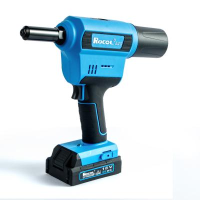 China Factory Wholesale Electric Riveting Tool 20KN Electric Rivet Gun Brushless Cordless Riveter RL-520 Lithium Battery for sale