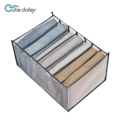 China Cutie Dotey Good Quality Folding Pant Storage Box Compartment Storage Box Cloth Various Storage Box Collapsible for sale