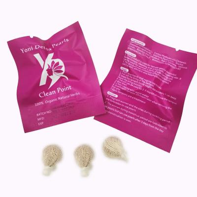 China Vaginal Cleaning Original Herbal Hot Sale Personal Care Vaginal Cleansing Yoni Pearls Yoni Detox Pearls Organic Herbal Tampon for sale