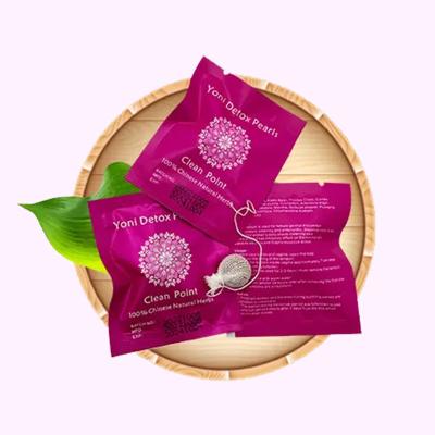 China Hot Selling Vagina Care Factory Direct Detox Pad Net Point Yoni Pearls Cleaning Detox Herbal Herbal Tampon for sale