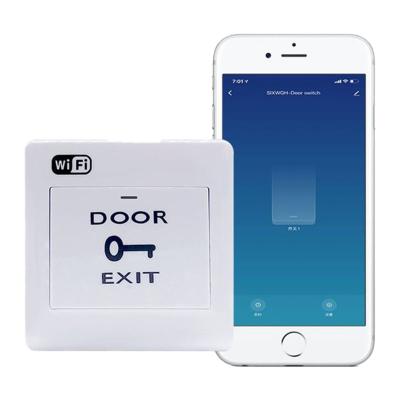 China Tuya Smart WiFi Door Exit Push Button for Access Control WiFi System Remote Control MW02 APP for sale