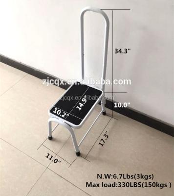 China Folding Ladders Step Stool Support Ladder: With Safe Railing Non Slip Platform, Cushion Grip Handle Bar for sale