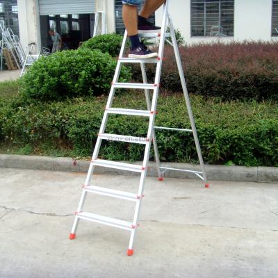 China Aluminum Folding Ladders EN131 / CE Folding 8 Step Ladder / China Ladders for sale