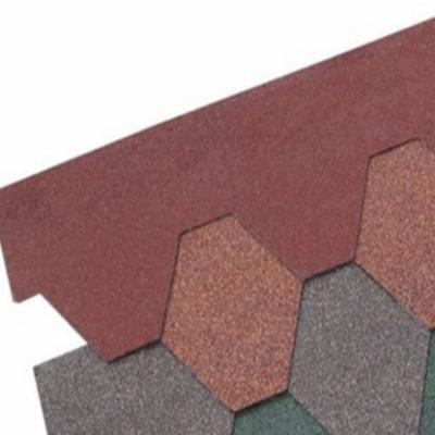 China Three Dimensional Colored Sand Villa House Roofing With Bituminous Material for sale