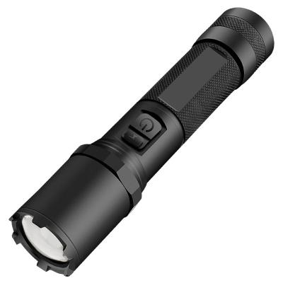 China Emergency 18650 Lithium Batteries Torch Flashlight Waterproof For Emergency Camping Hiking Outdoor USB Charging for sale