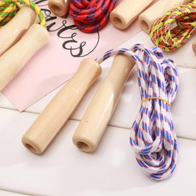 China Wholesale Children's Fitness Exercise Children's Wooden Handle Jump Rope Skipping Rope for sale