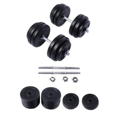 China Eco-friendly 30kg Weigh Adjustable Solid Fitness Dumbbell Set Dumbbell Bar 2.5kg/1.5kg Dumbbell Disc Non-Slip Gym Exercise Training Tools for sale