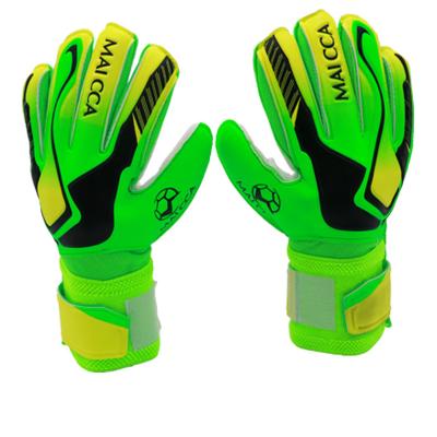 China Wholesale Comfortable Breathable Non-slip Wear Resistant Kids Adults Grade Professional Thick Soccer Goalkeeper Gloves Latex Soccer Goalkeeper Gloves With Finger Protection for sale