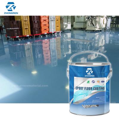 China Two Components Flat Floor Paint Workshop Floor Epoxy Coating Wear Resistant for sale