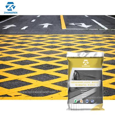 China Durable Thermoplastic Traffic Paint Parking Lot Marking Paint No Wrinkles for sale