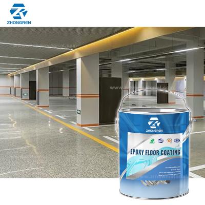 China Eviromental Friendly Flat Floor Paint  Epoxy Garage Flooring Paint Fade Resistant for sale