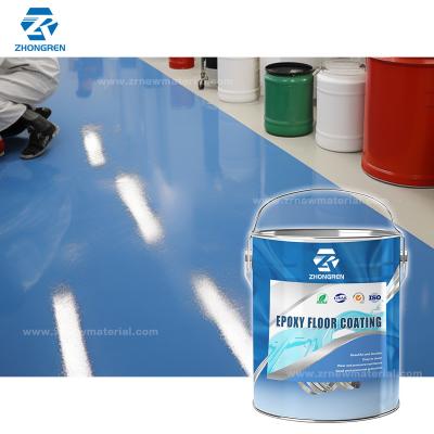 China Glanzige uitstraling Beton epoxy vloercoating voor garage werkplaats 25kg Te koop