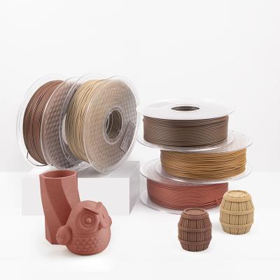 China 3D Printer / 3D Pen Isanmate 1kg 1.75mm Wood Plastic Filament Multi-colors Wooden Fillamentum Pla+ For Groot 3D Printing for sale