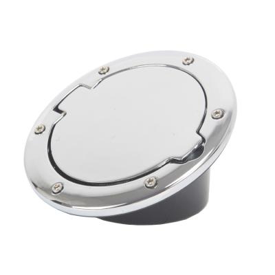 China Classic Chrome Gas Fuel Tank Cap Cover Accessories For Jeep Wrangler JK 2007-2017 for sale