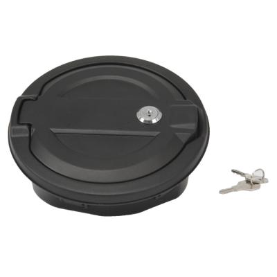 China Classic Black Gas Fuel Tank Cap Cover With Key Lock Accessories For Jeep Wrangler JL2018-2022 JT2020-2022 for sale