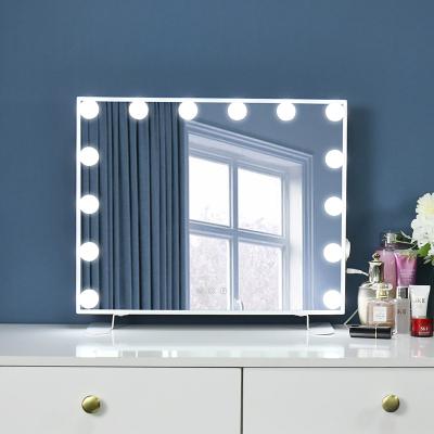 China Lit 14 bulbs makeup tools hot Foshan mirror bulbs makeup mirror prices big budget cheap vanity mirror for sale