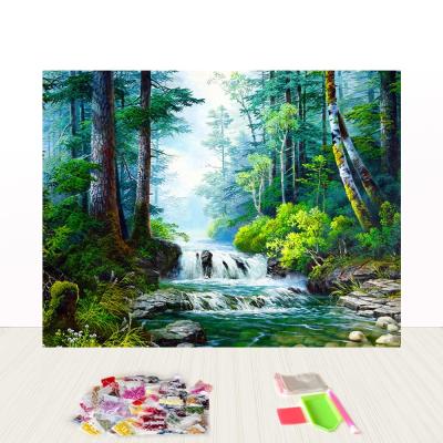 China Custom Gemstone 5D Diamond Painting Tree Set DIY Glossy Canvas Picture Beads Eco Friendly Eco Friendly for sale