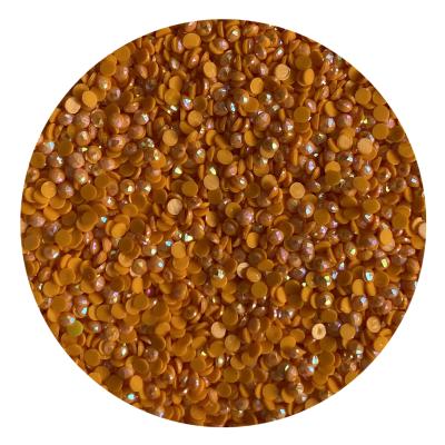 China 26 Facets Resin Beads Shiny Round AB Drills Gold Color Diamond Beads For Diamond Painting for sale