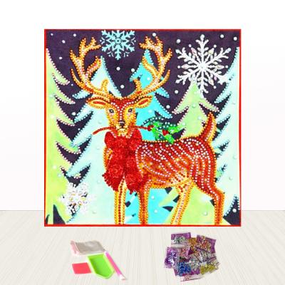 China Wholesale Festival Eco-friendly Art Animal Christmas 5d Diy Diamond Painting For Kids for sale