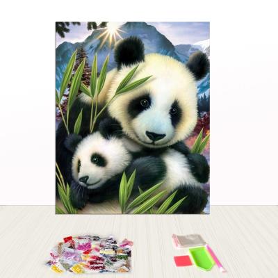 China Custom 5D Panda Diamond Painting Round Beads Personalizado Cut Rhinestone Beads for sale