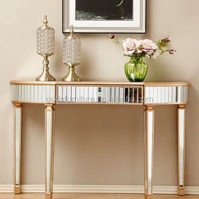 China European antique cheap price hallway stainless steel console table and mirror customized GT-ST032 for sale