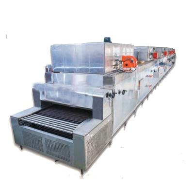 China Snack factory European type hybrid baking oven and hot air crisp radiation cake tunnel for sale