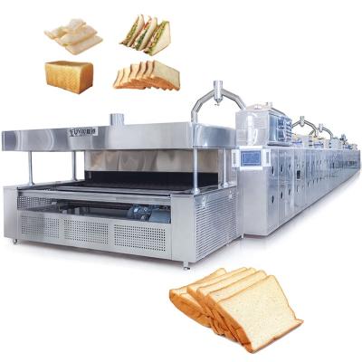 China Snack Factory High Yield High Quality Toast Bread Baking Tunnel Oven For Bakery Factory for sale