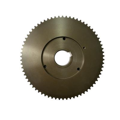 China Garment Shops HTD 8M Aluminum 70 Teeth Timing Belt Pulley With Smooth Keyway for sale