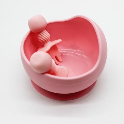 China BPA Free New Arrival Custom Baby Feeding Bowl Set with Suction Cup Base Food Grade Non-Toxic BPA Free silicone baby bowl for sale