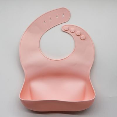 China Washable custom wholesale factory waterproof bpa free Food Grade feeding set silicone baby bib for sale