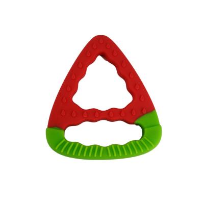 China Soft Toy 2022 hot sales new design lovely watermelon teethers silicone toys new arrival silicone teether for sale