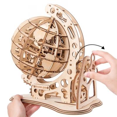 China Creative DIY TOY Wooden 3D DIY simulation handwork ornaments, wooden three-dimensional set, burning brain handwork toys for sale