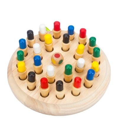 China Educational toys children's early education wooden color memory chess increases focus, parent-child interaction, and puzzle toys for sale