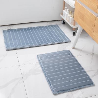 China New Product Large Bathroom Floor Mat Memory Foam Bath Mat Durable Soft Absorbent Cover Mat Bath Mat For Bathroom for sale